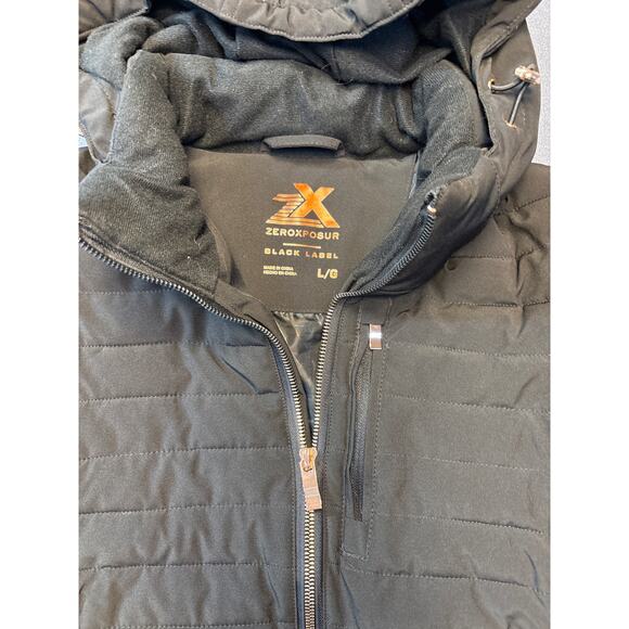 ZeroXPosur BlackLabel Removable Hood Winter Jacket,Copper Accents, Women Size L - Picture 3 of 12